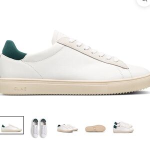 NWT Clae Bradley Sneakers White and Green
